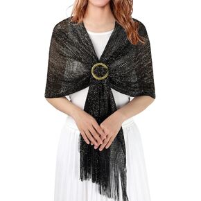 EIMMBD Sparkling Metallic Women’s Shawls and Wraps for Evening Dresses Wedding Party