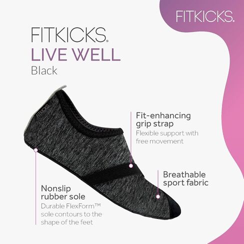 FITKICKS Original Women's Foldable Active Lifestyle Minimalist Footwear Barefoot Yoga Sporty Water Shoes in Saudi Arabia