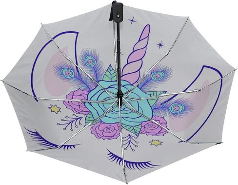 FORMRS Automatic Umbrella, Rose Pink Umbrella Compact Lightweight, Waterproof Windproof for Sun Rain Travel in Kuwait