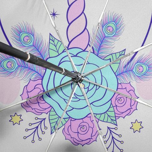 FORMRS Automatic Umbrella, Rose Pink Umbrella Compact Lightweight, Waterproof Windproof for Sun Rain Travel in Kuwait