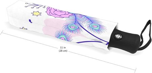 FORMRS Automatic Umbrella, Rose Pink Umbrella Compact Lightweight, Waterproof Windproof for Sun Rain Travel in Kuwait