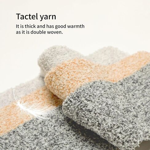 MONFOOT Women's and Men's 2-3 Pack Super Soft Warm Fuzzy Cozy Slipper Crew Socks in Kuwait