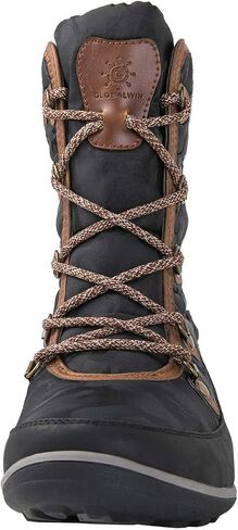 GLOBALWIN Women's Snow Boots Waterproof Mid-Calf Winter Boots for Women with Quilted Knit Panels, Warm Fleece Lining, and Non-Slip Insulated Outdoor Sole in Saudi Arabia