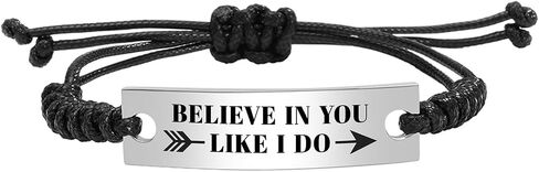 Inspirational Mantra Bracelet Jewelry Adjustable Friendship Bangle Bracelet in Kuwait