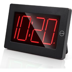 LED Digital Wall Clock Battery Operated - Large Display Digital Clock, Adjustable Brightness, Wall or Table Mount in Kuwait