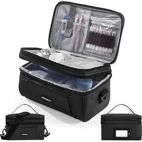 منظم زجاجات حبوب الدواء وحقيبة تخزين مع حقيبة محمولة للاسعافات الاولية لتنظيم الادوية المنزلية للسفر من جيه ار كيو سي اس جيه واي in Kuwait