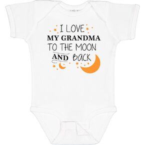 inktastic I Love My Grandma To the Moon and Back Baby Bodysuit
