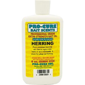 Pro-Cure Herring Bait Oil, 8 Ounce, yellow
