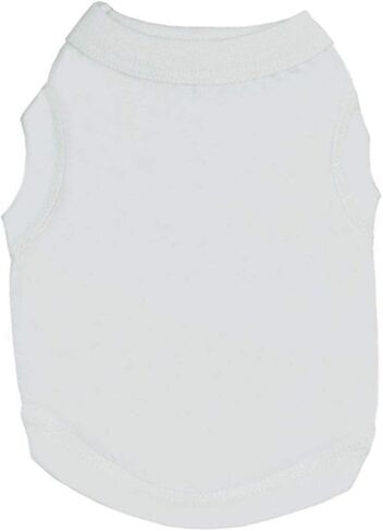 Dog Shirts Pet Shirts Dog T-Shirt Puppy Dog T Shirt Dog Vest Puppy Vest Pet Clothing Puppies Clothes for Small Dogs Doggie Tee Summer Apparel Female Dog Shirt Beach Wear (XS,White) in Kuwait