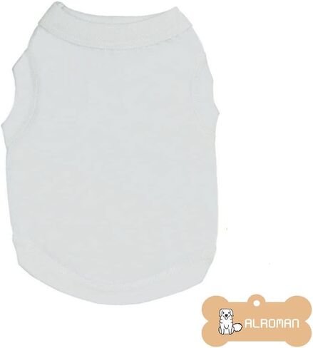 Dog Shirts Pet Shirts Dog T-Shirt Puppy Dog T Shirt Dog Vest Puppy Vest Pet Clothing Puppies Clothes for Small Dogs Doggie Tee Summer Apparel Female Dog Shirt Beach Wear (XS,White) in Kuwait