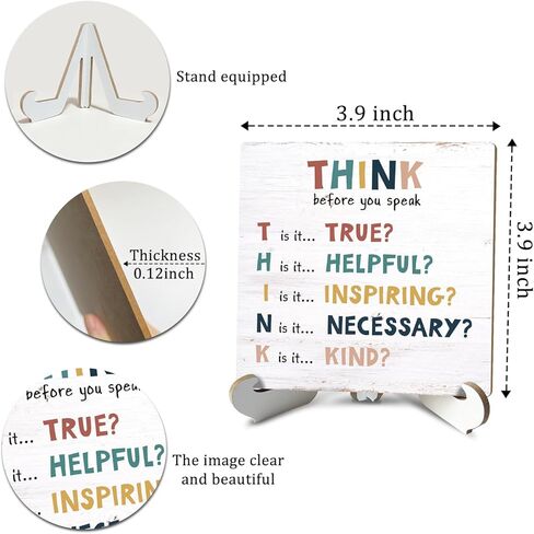 Rustic Wood Sign Wall Hanging Decor Wood Sign Plaque Decorative Home Decor Motivational Decorative Plaque Sign - DL616 in Kuwait