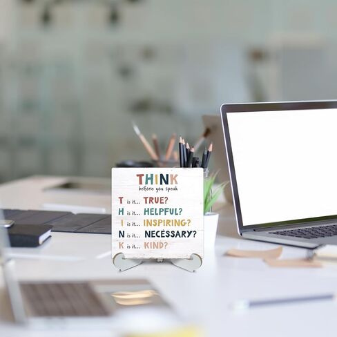 Rustic Wood Sign Wall Hanging Decor Wood Sign Plaque Decorative Home Decor Motivational Decorative Plaque Sign - DL616 in Kuwait