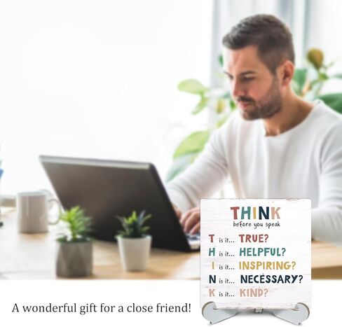 Rustic Wood Sign Wall Hanging Decor Wood Sign Plaque Decorative Home Decor Motivational Decorative Plaque Sign - DL616 in Kuwait