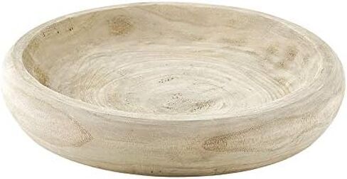 Santa Barbara Design Studio Paulownia Wood Bowl Natural LG in Saudi Arabia