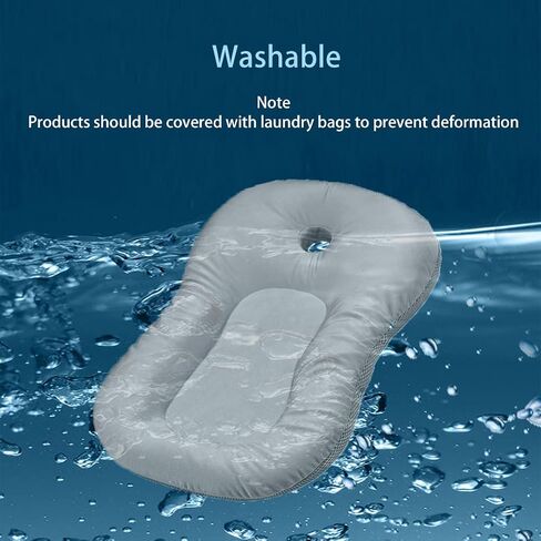 Baby Bath Mat, KAKIBLIN Baby Bath Cushion Soft Anti-Slip Bath Pad 0-6 Month Infant Bath Pillow, Blue in Saudi Arabia