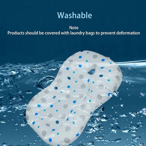 Baby Bath Mat, KAKIBLIN Baby Bath Cushion Soft Anti-Slip Bath Pad 0-6 Month Infant Bath Pillow, Blue in Saudi Arabia