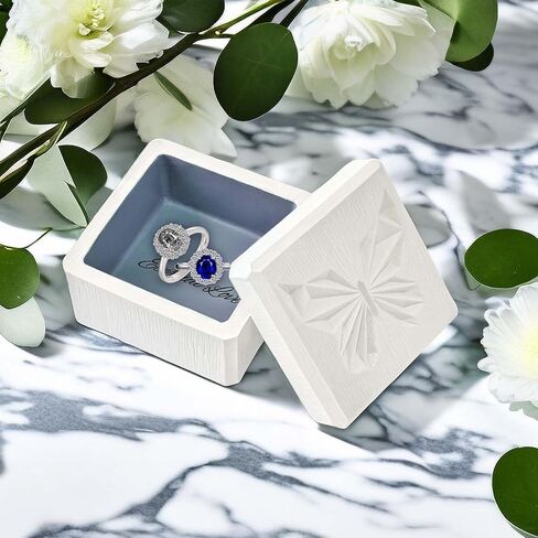 JINGIHE صندوق مجوهرات الفراشة هدايا للنساء، صناديق تخزين مزخرفة مع أغطية، هدايا شكر للأم، هدايا الصداقة، صندوق تذكار منحوت مطلي يدويًا لديكور المنزل (أزرق) in Kuwait