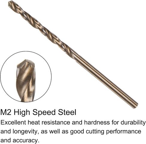 uxcell 12pcs Jobber Drill Bits 1mm (0.039") Black Nitride & Gold Titanium Coated M2 High Speed Steel (HSS) Twist Drill Bits for Stainless Steel Aluminum Alloy Metal in Saudi Arabia