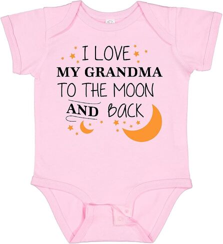 inktastic I Love My Grandma To the Moon and Back Baby Bodysuit in Saudi Arabia