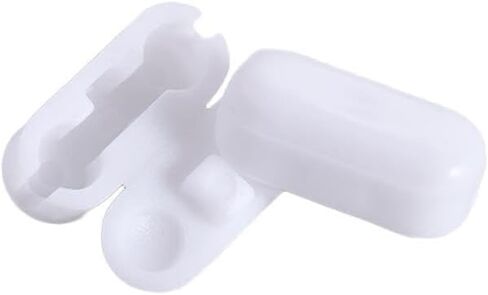 20Pcs White Roller Blinds Pull Cord Connector Curtain Chain Connector Plastic Replacement Vertical Roman Roller Blind Ball Chain Cord Connector Clips for Window Roller Window Shades Window Treatments in Saudi Arabia