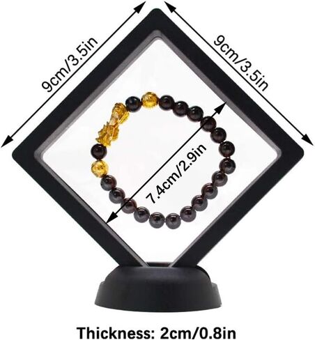 مجموعة من 5 قطع من LZYMSZ إطار شفاف ثلاثي الأبعاد حامل حامل حامل للتعليق للعملات المعدنية التحدي، ميداليات AA، عتيق، مجوهرات، هدية (3.5 × 3.5 × 0.8 بوصة) in Kuwait