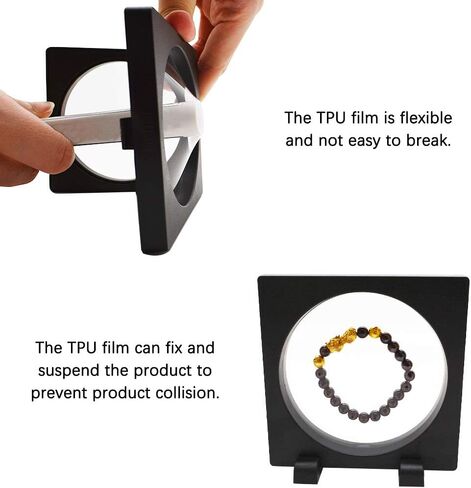 مجموعة من 5 قطع من LZYMSZ إطار شفاف ثلاثي الأبعاد حامل حامل حامل للتعليق للعملات المعدنية التحدي، ميداليات AA، عتيق، مجوهرات، هدية (3.5 × 3.5 × 0.8 بوصة) in Kuwait
