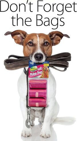 أكياس التقاط نفايات الحيوانات الأليفة من أودوبان، أكياس للاستعمال مرة واحدة، عدد 120 كيسًا in Kuwait