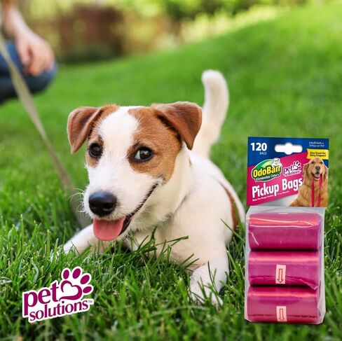 أكياس التقاط نفايات الحيوانات الأليفة من أودوبان، أكياس للاستعمال مرة واحدة، عدد 120 كيسًا in Kuwait