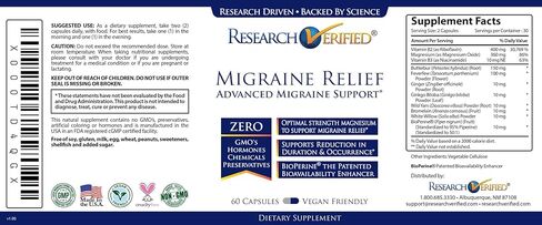 تم التحقق من الأبحاث لتخفيف الصداع النصفي - مكمل ثنائي المفعول - يقلل من شدته ومدته، ويوازن الهرمونات - مع الزنجبيل والجينكو بيلوبا - 60 كبسولة في كل زجاجة - كمية تكفي لمدة 3 أشهر in Kuwait