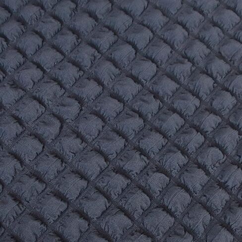 غطاء أريكة من Neween غطاء أريكة رمادي قطعة واحدة غطاء أريكة أريكة سهل التركيب غطاء عالمي عالي التمدد متين لحماية الأثاث مع تنورة طراز ريفي عتيق (3 مقاعد، رمادي) in Kuwait