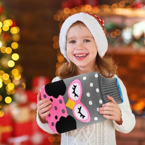 زجاجة ماء ساخن مطاطية من كاتيسيمو، قطعتان من كيس الماء الساخن بسعة 2 لتر مع أغطية محبوكة ناعمة قابلة للإزالة، زجاجة مياه ساخنة أو باردة من المطاط الكلاسيكي الفاخر لتشنجات الدورة الشهرية وتخفيف آلام الرقبة والكتف in Kuwait