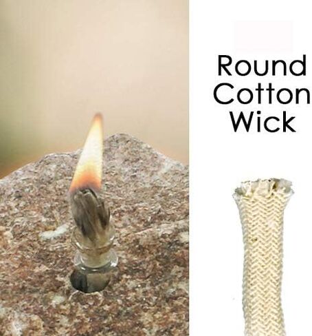 Dan's Daughters' Containers 1/4" x 10' Wick It Up with US 1/4" x 10' Feet Round Braided Cotton Replacement Wick Kerosene Alcohol Oil Lamp Candle Lamp Burner Lantern Stove 002 in Kuwait