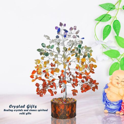 YATHABI كريستال التورمالين الأسود - شجرة كريستال - بلورات وأحجار - شجرة الحياة - أشياء روحية - شجرة بونساي كريستال سوداء - شجرة أحجار كريمة - ديكور فنغ شوي - هدية الانتقال لمنزل جديد للنساء in Kuwait