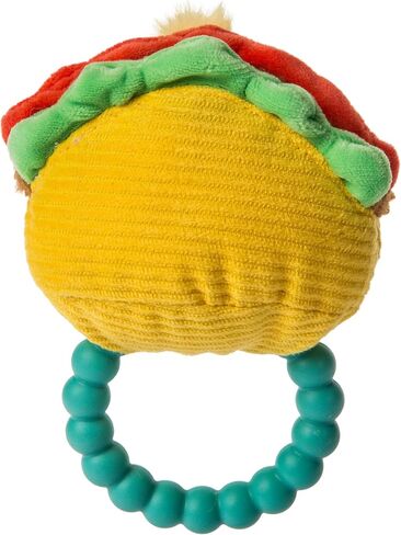 Mary Meyer Sweet Soothie Soft Baby Rattle with Teether Ring, Taco in Kuwait