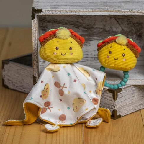 Mary Meyer Sweet Soothie Soft Baby Rattle with Teether Ring, Taco in Kuwait