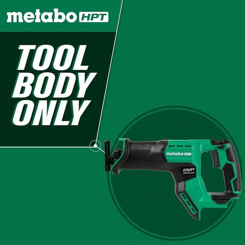 Metabo HPT Cordless 18V MultiVolt™ Compact Reciprocating Saw | Tool Only - No Battery | 4 Speed Modes | User Vibration Protection | Lifetime Tool Warranty | CR18DMAQ4 in Saudi Arabia
