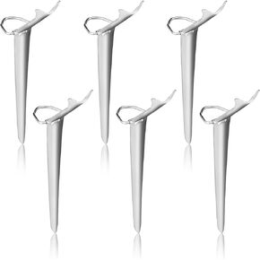 6 Pcs Fishing Rod Holders Stainless Steel Ground Support Fishing Pole Stand Fish Pole Folding Holders Bracket Stake Rod Rack for Bank Beach in Kuwait