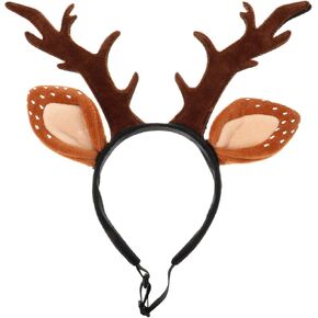 Hemobllo Dog Elk Reindeer Antler Headband for Christmas Dog Cat Pet Christmas Costume Pet Headwear Accessories for Small and Medium Dogs Cats Christmas Party Cosplay Supplies