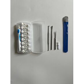 مزيل شمع الأذن السيليكون من جو إيليت | منظف ​​الستانلس ستيل | أداة إزالة شمع الأذن من كيو جريبس للرجال والنساء | مجموعة إزالة شمع الأذن القابلة لإعادة الاستخدام مع بدائل السيليكون الناعمة | منظف ​​شمع الأذن in Kuwait