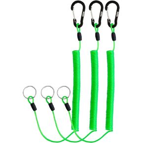 Booms Fishing T01 Coiled Lanyards for Fishing Rods and Fly Fishing Nets