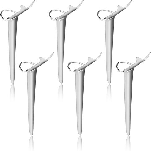 6 Pcs Fishing Rod Holders Stainless Steel Ground Support Fishing Pole Stand Fish Pole Folding Holders Bracket Stake Rod Rack for Bank Beach in Kuwait