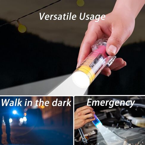 Portable Gradient Color Electric Lighter with Flashlight in Kuwait