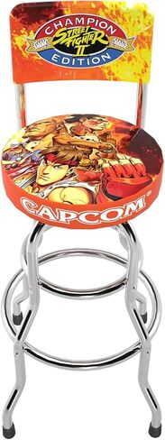 Arcade1Up Street Fighter II Champion Edition مقعد دوار عالي الظهر in Kuwait