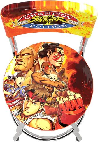 Arcade1Up Street Fighter II Champion Edition مقعد دوار عالي الظهر in Kuwait