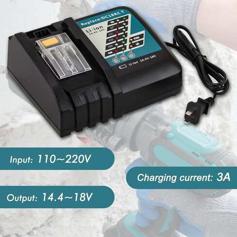1 Pack 7A 14.4V-18V Lithium ion Battery Charger in Kuwait