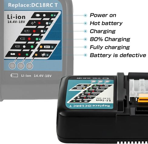 1 Pack 7A 14.4V-18V Lithium ion Battery Charger in Kuwait