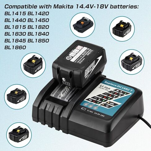 1 Pack 7A 14.4V-18V Lithium ion Battery Charger in Kuwait