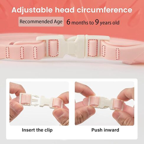 Baby Shower Cap Shield, Shower Cap for Kids, Visor Hat for Eye and Ear Protection for 0-9 Years Old Children,Cute Dinosaur/Crocodile/Hippo shape Makes the Baby Bath More Fun (Dinosaur, Blue) in Kuwait