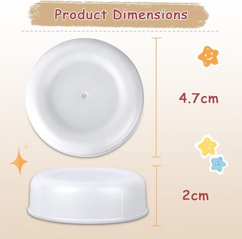 غطاء زجاجة الاطفال، اغطية لولبية، اغطية سفر من اكا مع قرص اغلاق قابل لاعادة الكتابة متوافق مع زجاجات افينت دكتور براون ماوث واغطية زجاجات الاطفال، غطاء بديل بحلقة اغلاق الزجاجات الطبيعية وقرص اغلاق in Kuwait