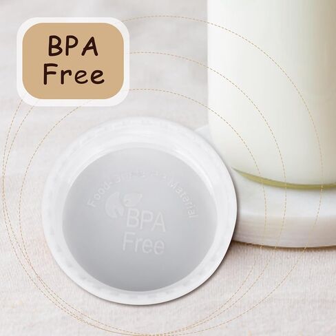 غطاء زجاجة الاطفال، اغطية لولبية، اغطية سفر من اكا مع قرص اغلاق قابل لاعادة الكتابة متوافق مع زجاجات افينت دكتور براون ماوث واغطية زجاجات الاطفال، غطاء بديل بحلقة اغلاق الزجاجات الطبيعية وقرص اغلاق in Kuwait